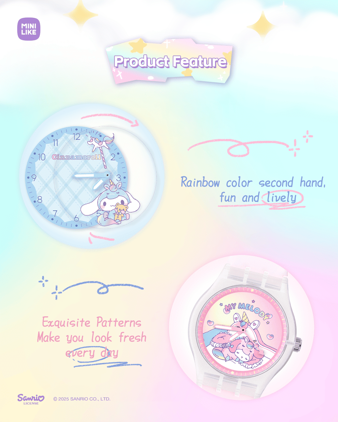 【際洋文化】Sanrio characters星願童話系列手錶, , large