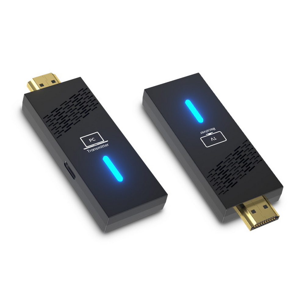 Professional Enjoyment Edition Instant Plug-and-Cast Point-to-Point Wireless Projector Adapter, 黑, large