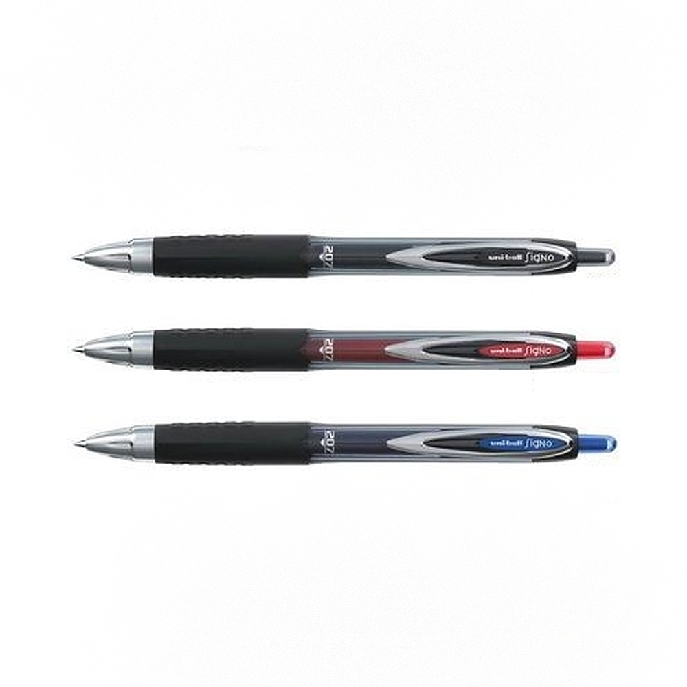 【三菱Uni】中性筆 0.7mm 2支入/組 UMN-207(黑/紅/藍)  -  多款可選, , large
