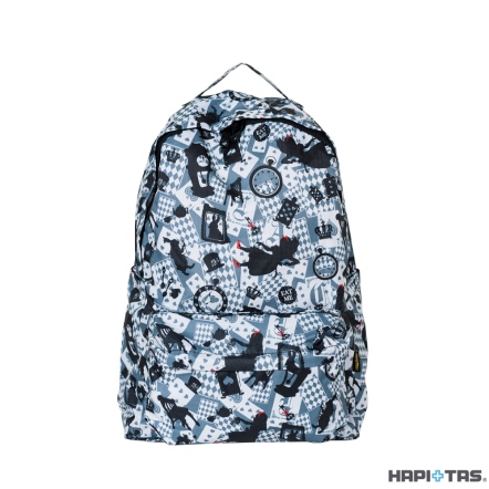 【HAPI+TAS】HAP0112 新型摺疊手提後背包-新版灰色愛麗絲, , large