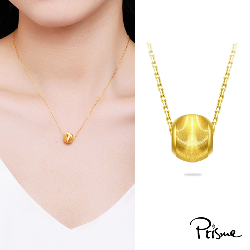 【Prisme Gold】黃金項鍊 貓眼金珠 鍊墜項鍊 (金重：約0.05錢&plusmn;0.02), , large