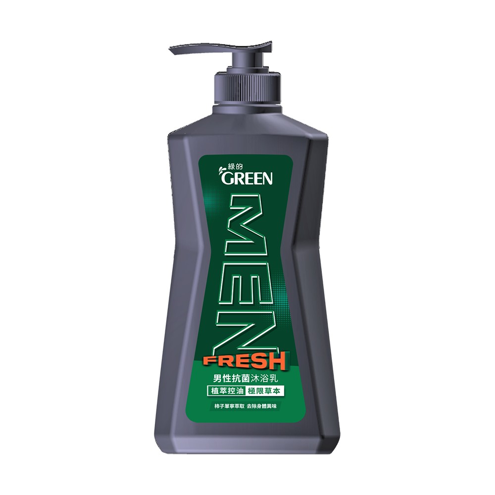 綠的男性抗菌沐浴乳-植萃控油極限草本, , large