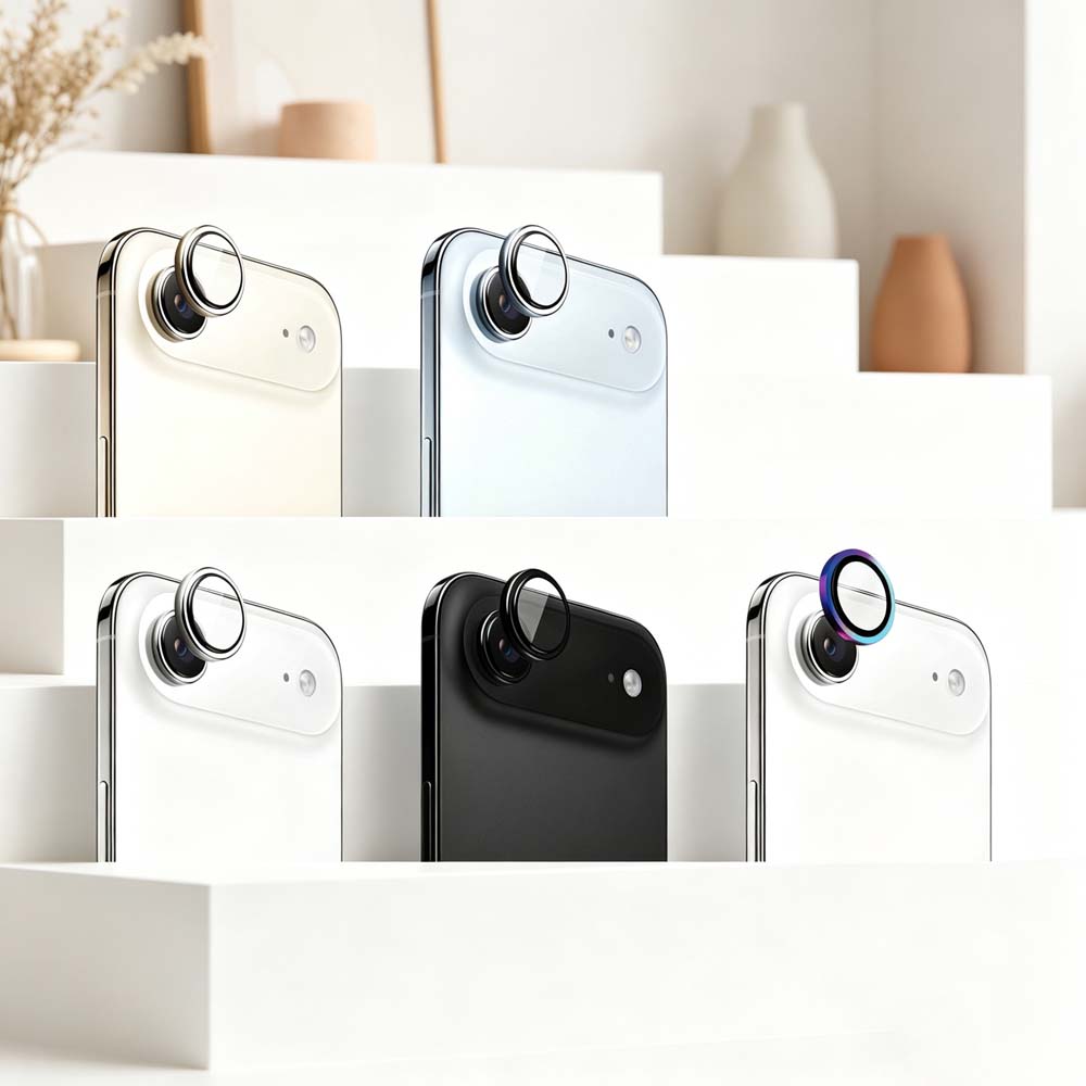 【山水之寶】ANANK iPhone Air 6.6吋（i17Air）鏡頭貼 鈦金屬框 康寧大猩猩玻璃鏡頭貼 透光率99%, , large