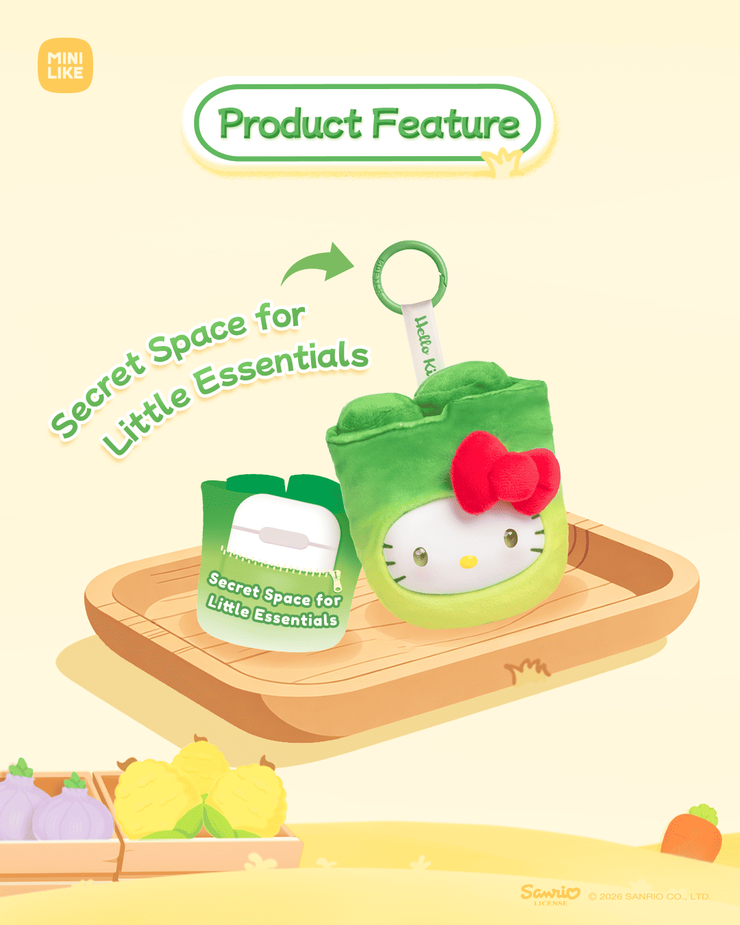 【際洋文化】Hello Kitty Style果蔬物語系列毛絨捏捏樂, , large