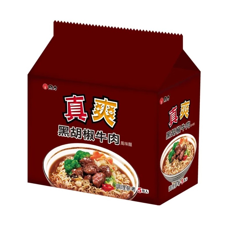 真爽黑胡椒牛肉風味麵80g, , large