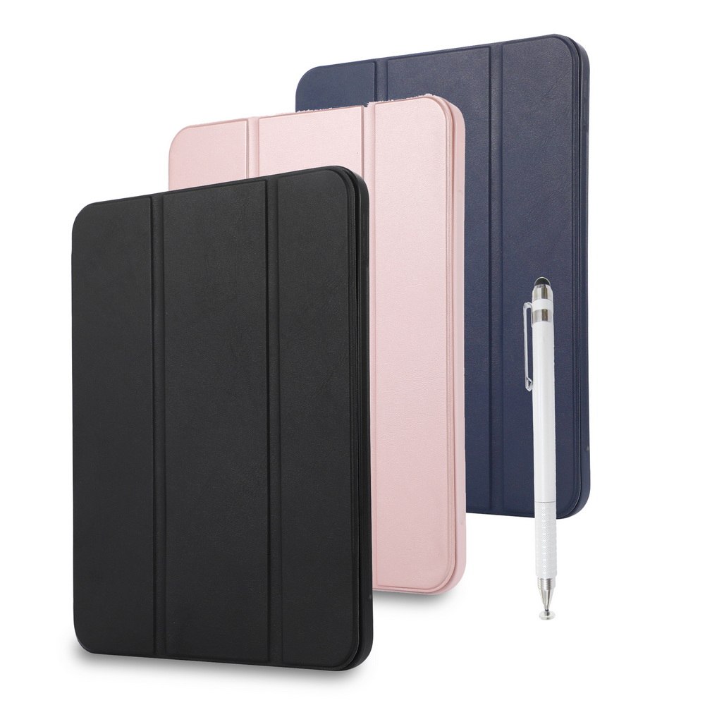 [LA128 Elegant Tri-Fold Style] iPad Air 13-inch 2024 Tablet Protective Case (Built-in Pencil Holder) (with Precision Stylus Pen), , large