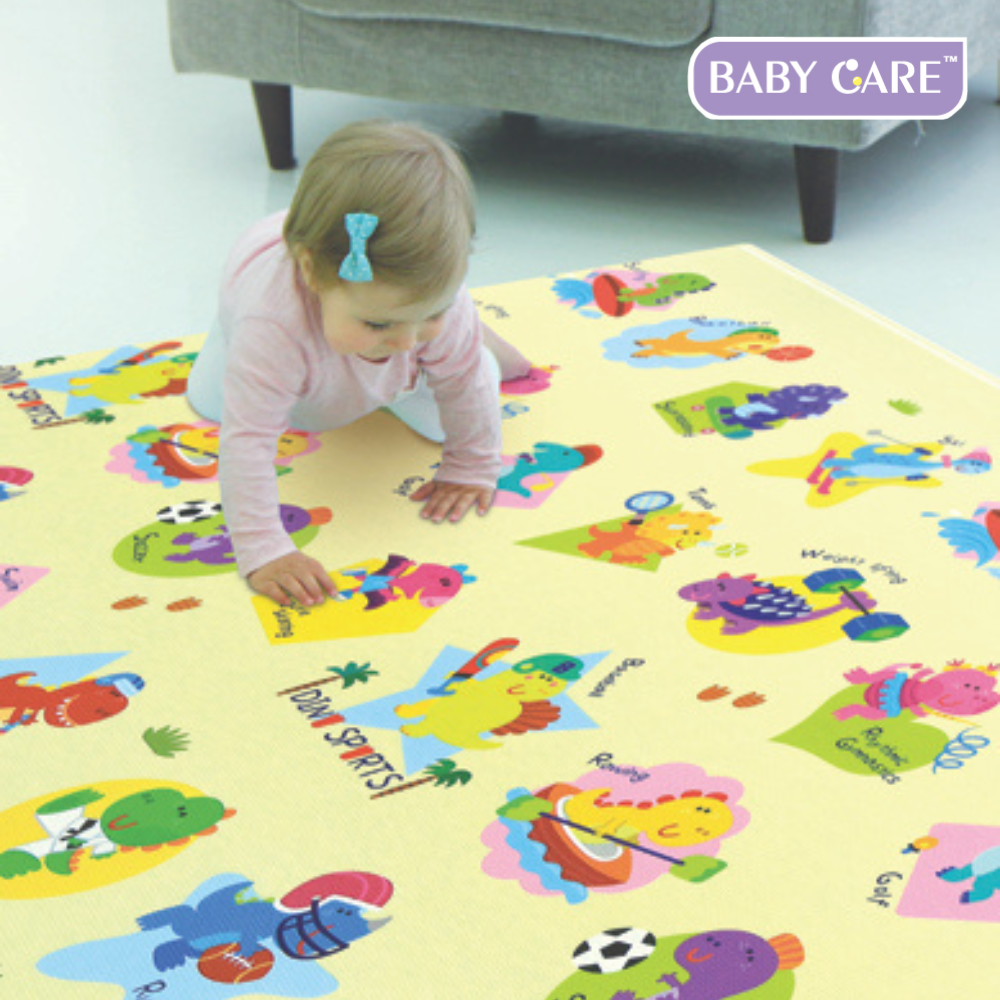【BabyCare皇冠】遊戲墊─恐龍運動會(185x125x1.2 cm), , large