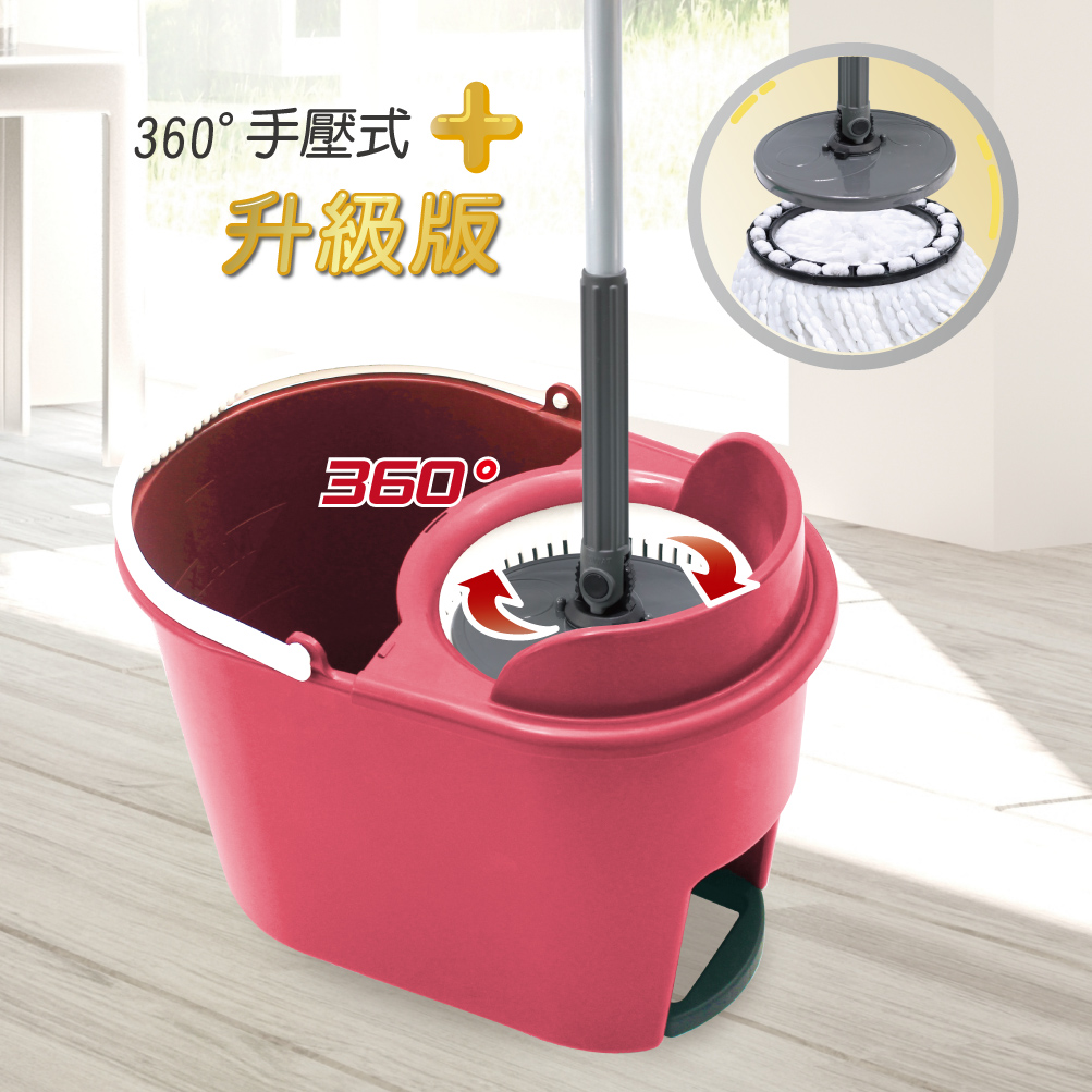 【舞水痕】RT-C9240 V360L 萬用拖手壓式拖把組, , large
