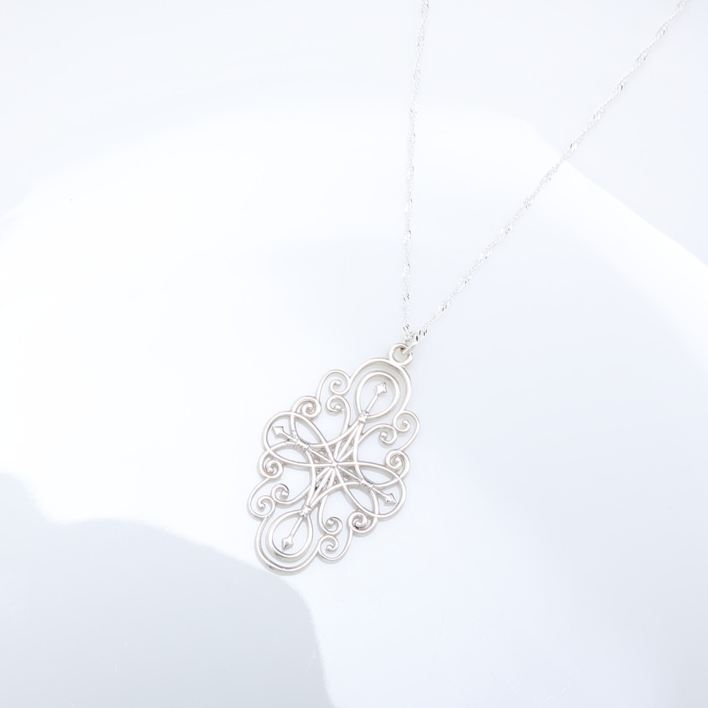 【Angel & Me】Secret Garden Filigree s925 sterling silver necklace gift, , large