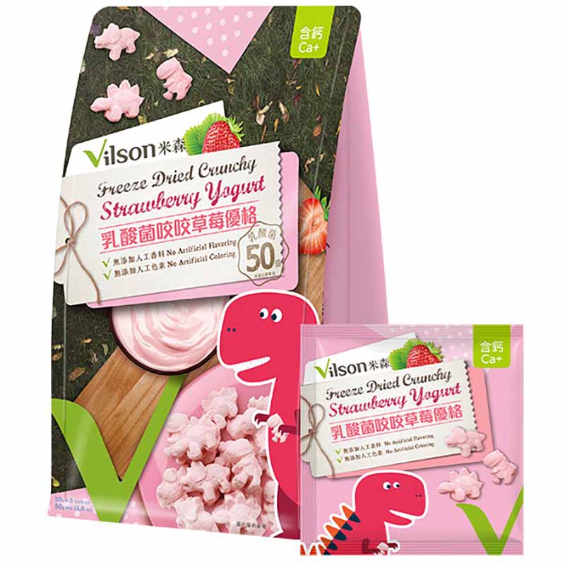 【米森 vilson】乳酸菌咬咬草莓優格(10gx5包/袋), , large