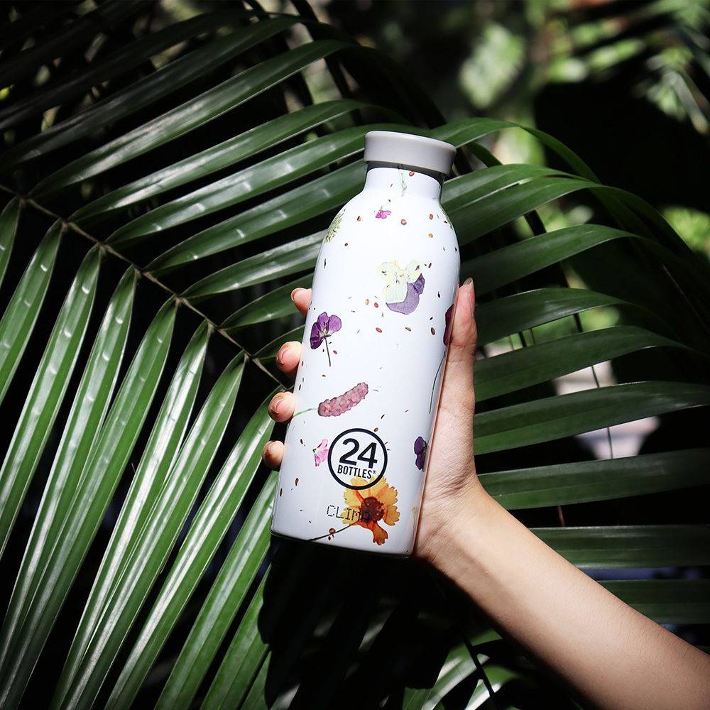 【義大利 24 Bottles】不銹鋼雙層保溫瓶 (附濾茶器)500ml - 春塵, , large