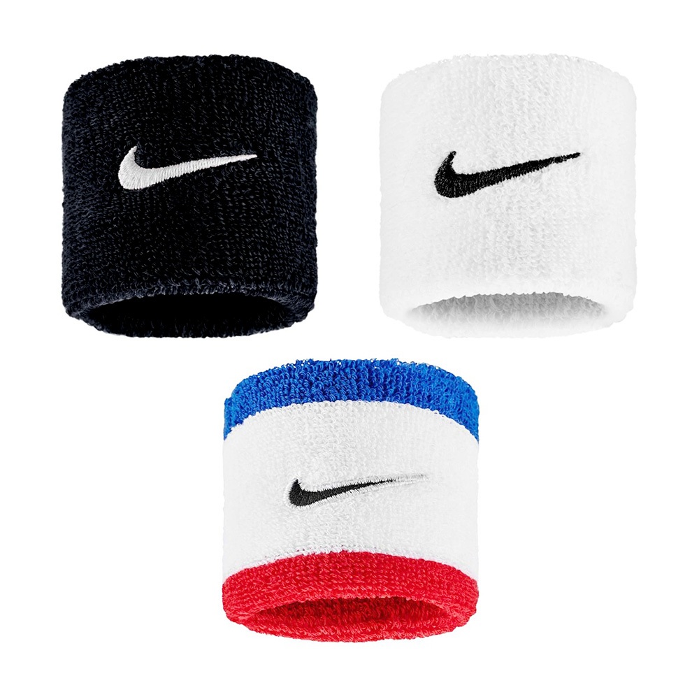NIKE SWOOSH CLASSIC 腕帶 護腕 健身 訓練 運動 彈性 吸濕 排汗 乾爽 舒適 多色 黑 白 藍白紅, , large