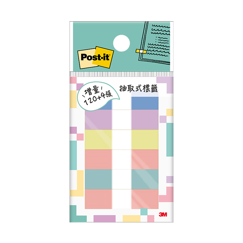 3MPost-it利貼抽取式標籤PASTEL 6色, , large