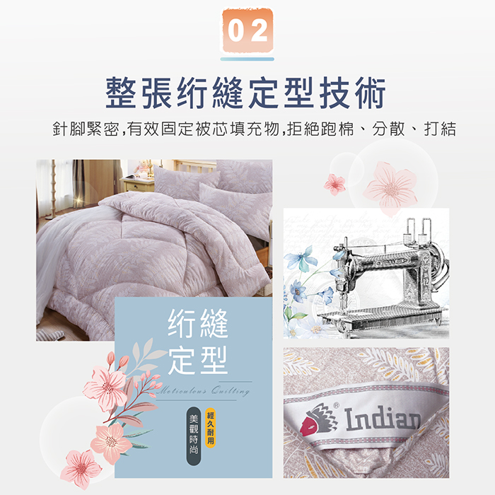 加厚雙人絲柔棉保暖舒柔抗菌, , large