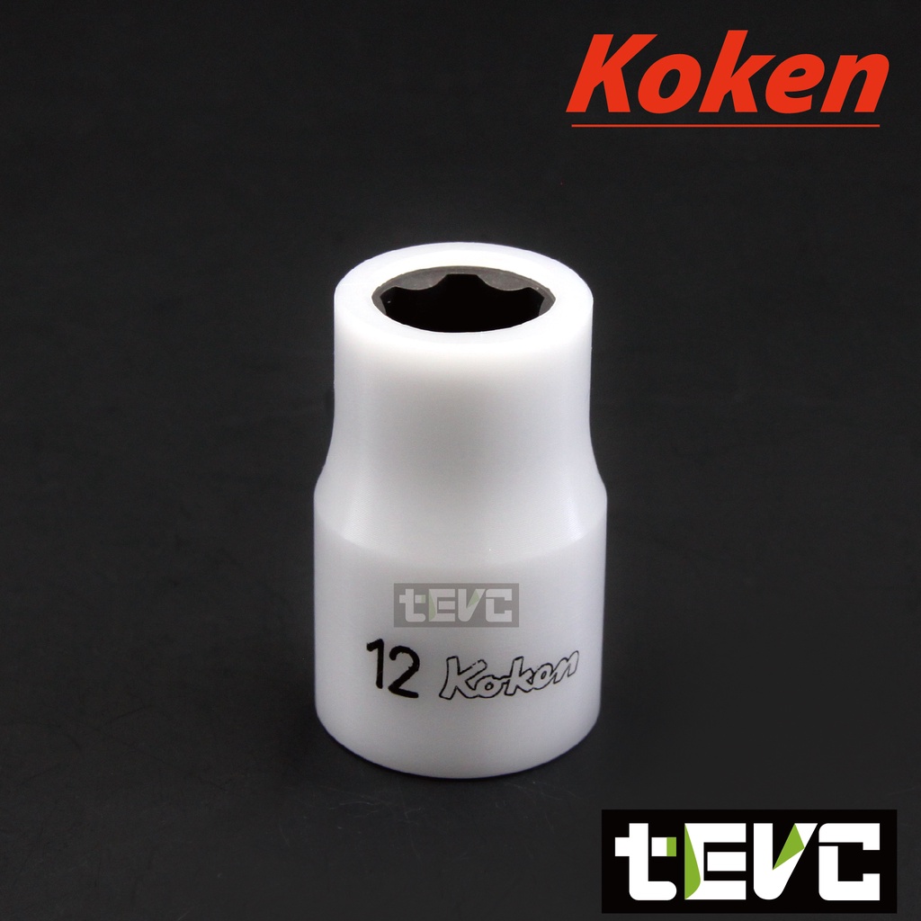 《tevc》T036 Koken 日本製 防刮 三分 3分 套筒 8mm 8號 短套筒 特殊接觸面設計, , large