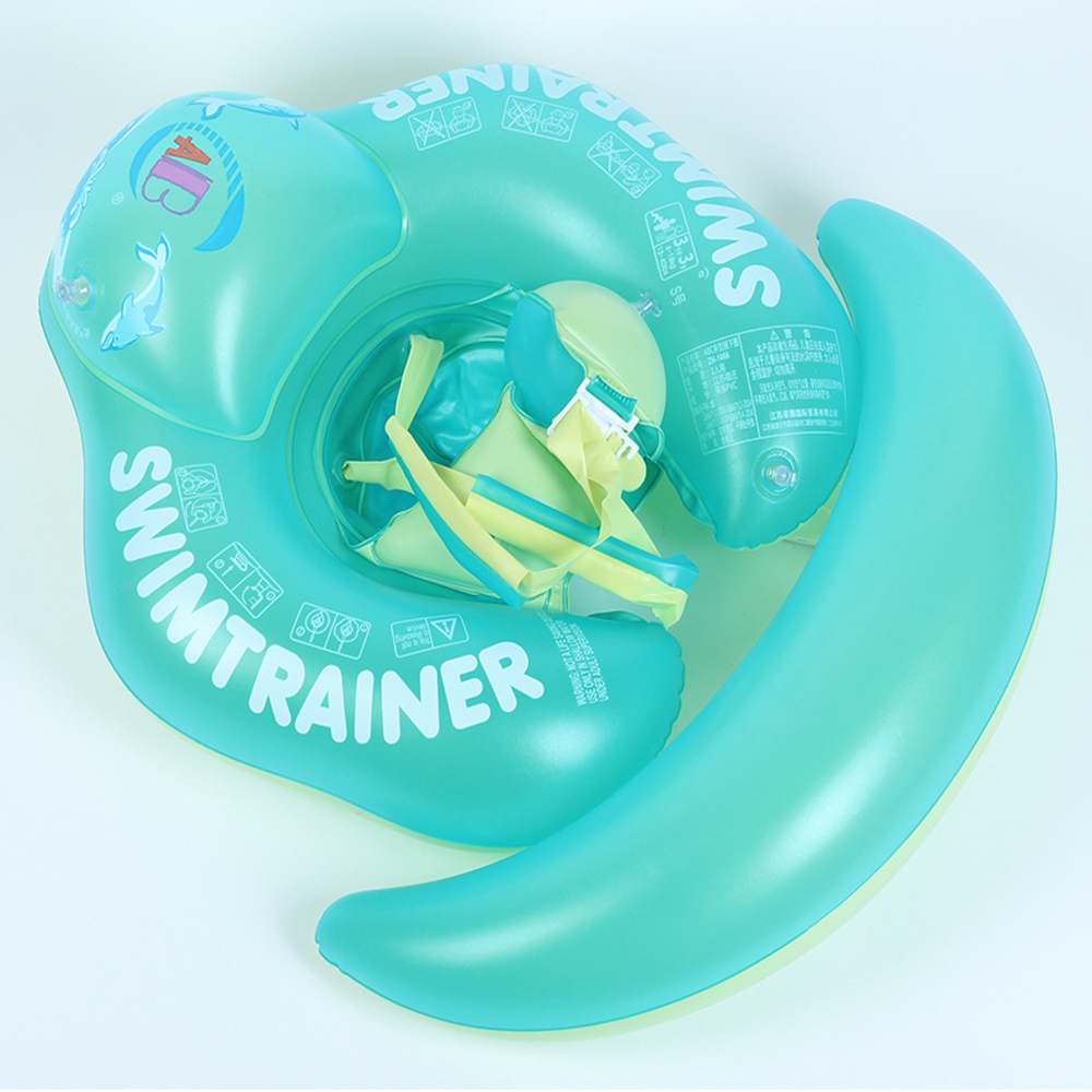 Small, heightened anti-forward-tilting ABC children's crawling ring, infant swimming ring, inflatable swimming ring, waist ring, armpit ring, baby crawling ring, winged version., , large