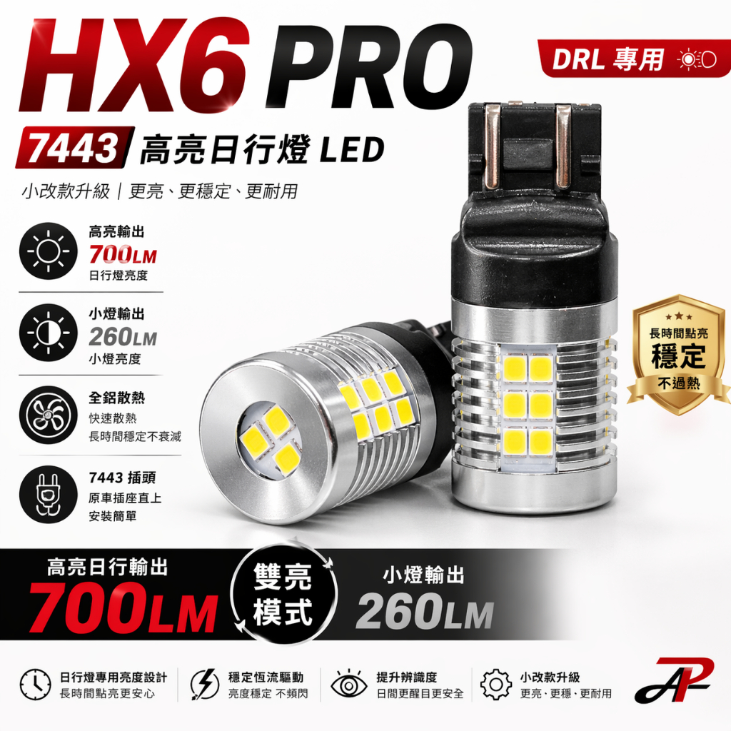 【PA LED】HX6 PRO｜LED 日行燈 倒車燈 T20 7443 7440 高亮度 可長時間點亮, , large