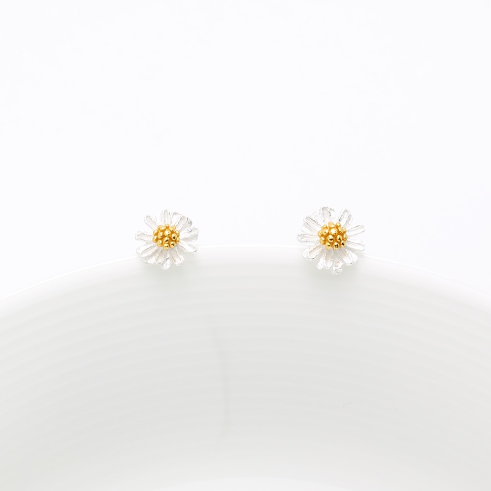 【Angel & Me】Daisy s925 sterling silver earrings birthday gift, , large