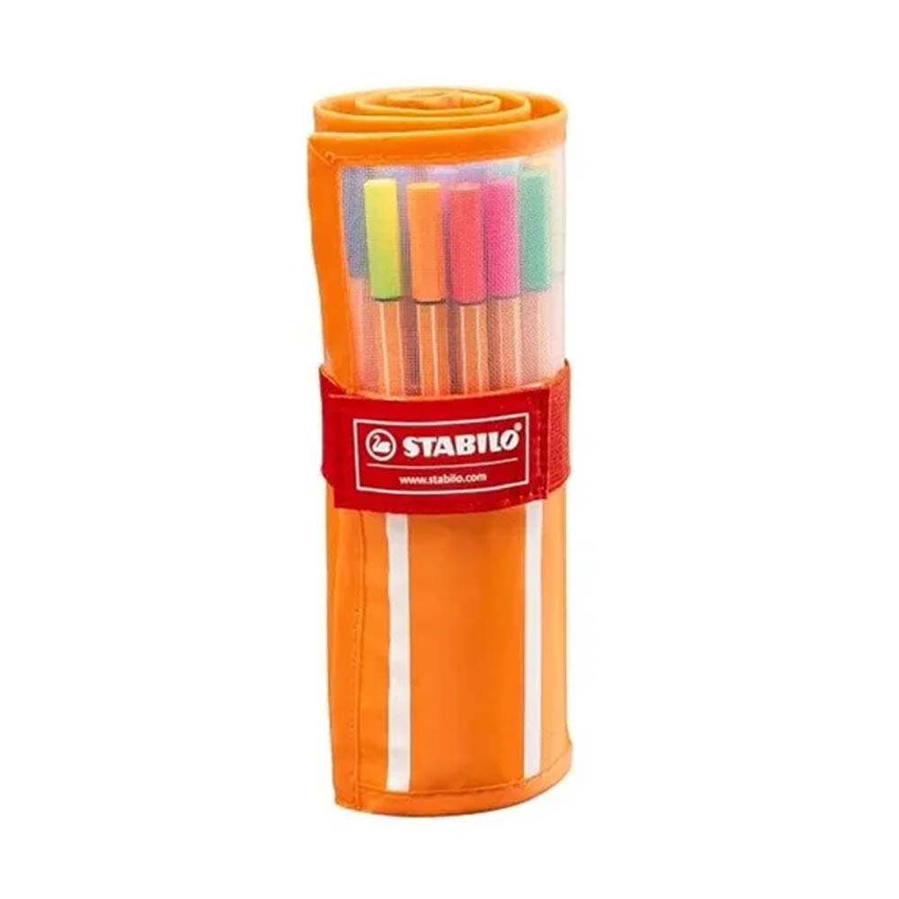 STABILO 德國 思筆樂 point 88 30色卷軸筆袋組 /入 ST8830-2, , large