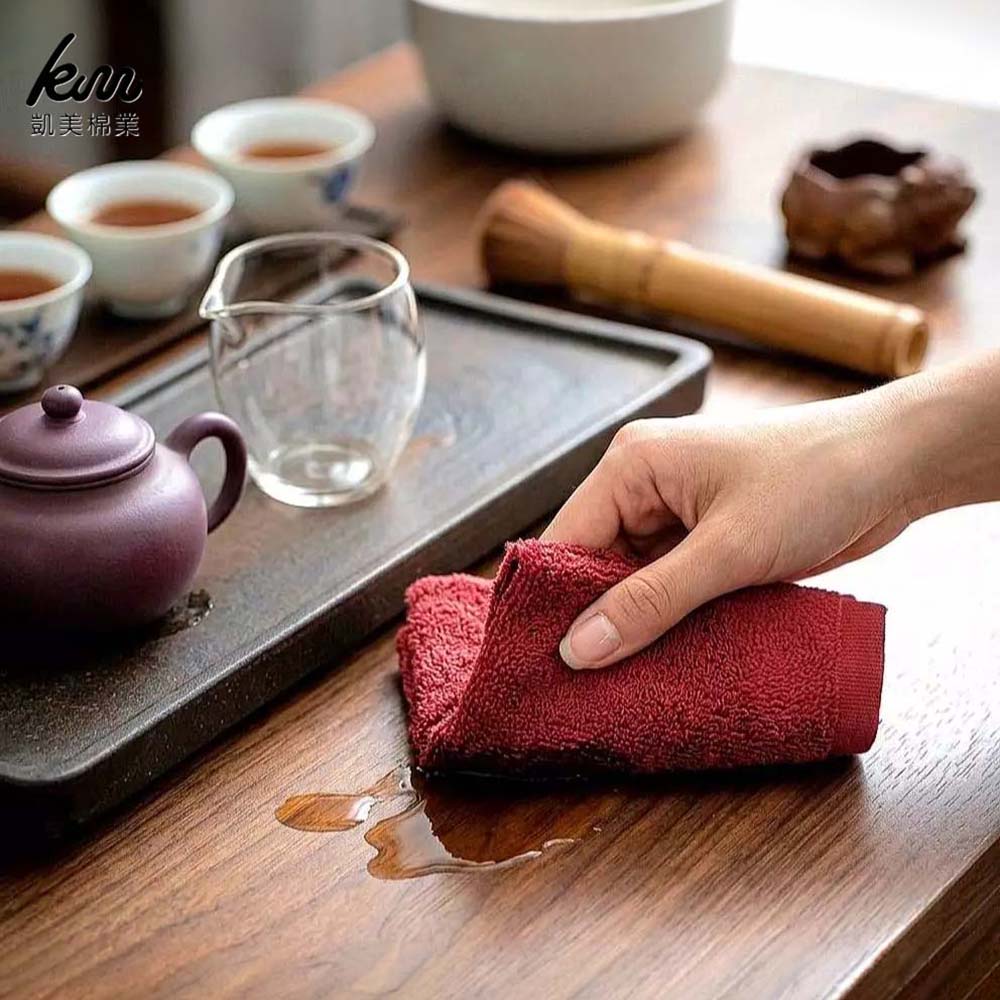 [凱美棉業] 台灣製造 100%純棉 經典茶席專用方巾 / 泡茶抹布（34&times;34cm）, , large