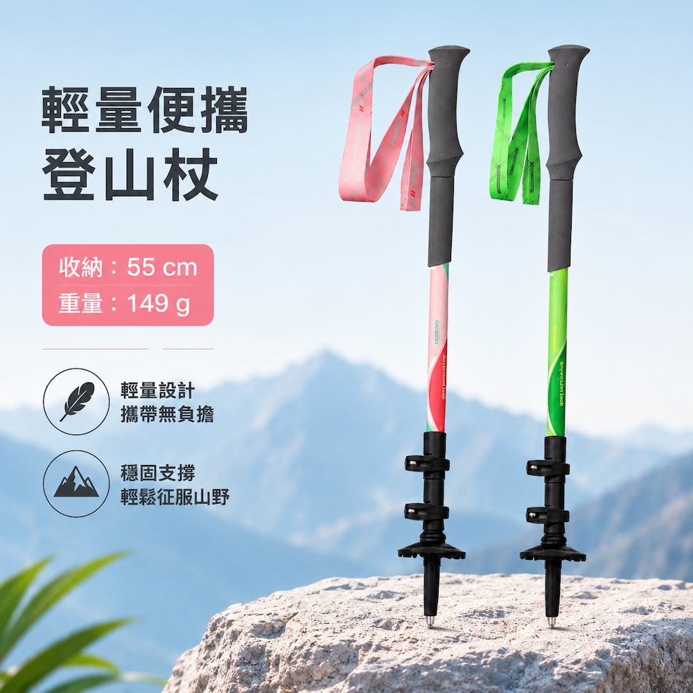 【Pioneer 開拓者】天狼星一系 碳纖維登山杖 149g 一入 任選, , large
