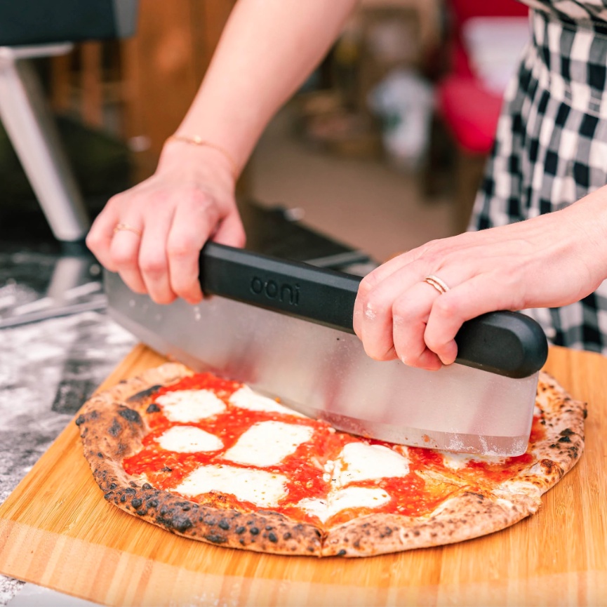 [OONI戶外窯烤爐]竹製披薩托盤12吋 Bamboo Pizza Peel Serving Board 握把托盤 上菜托盤 木質托盤 壽司/牛排/麵包/披薩木板, , large