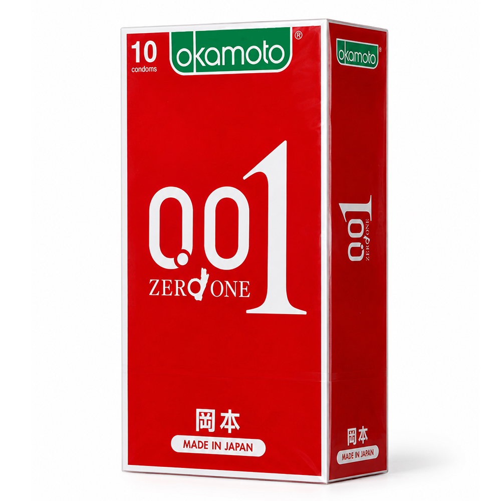 Okamoto岡本 001至尊勁薄保險套/001RL超潤滑至尊勁薄保險套(10入/1盒), , large