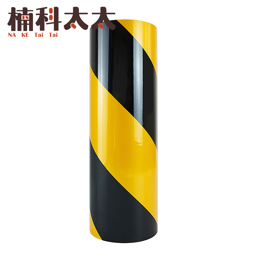 警示膠帶PET黑黃色斑馬線 40公分*46M 618-TBY4046, , large