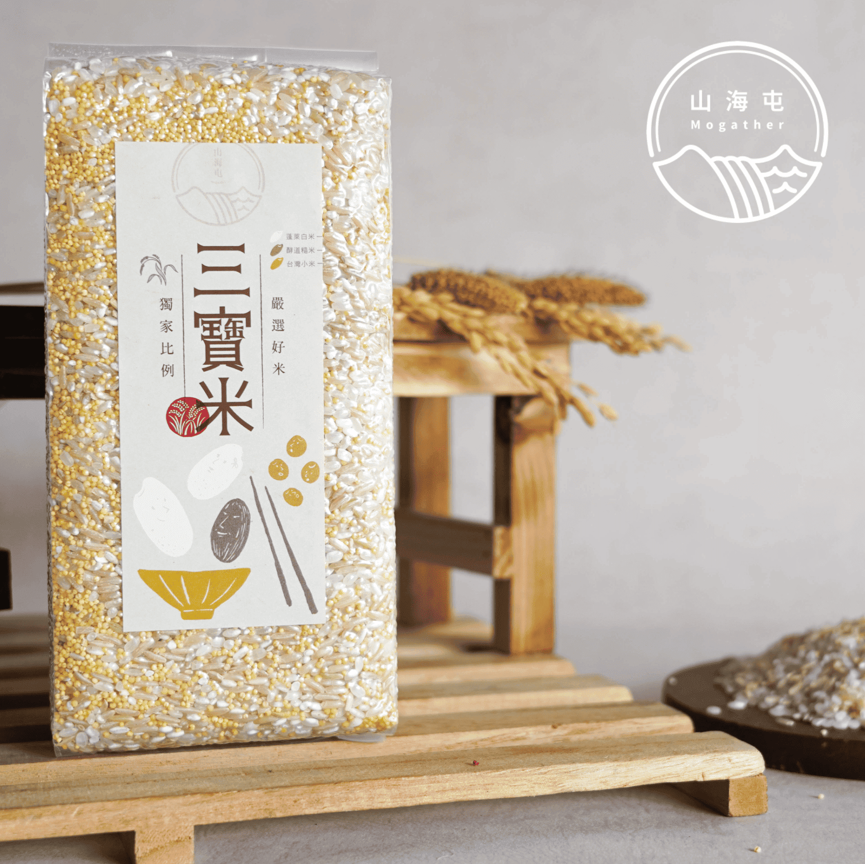 Premium Three-Grain Rice, , large