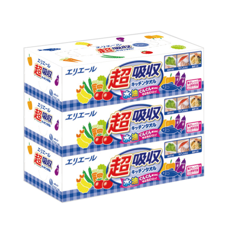 elleair Kitchen Towel Box 75W3P, , large
