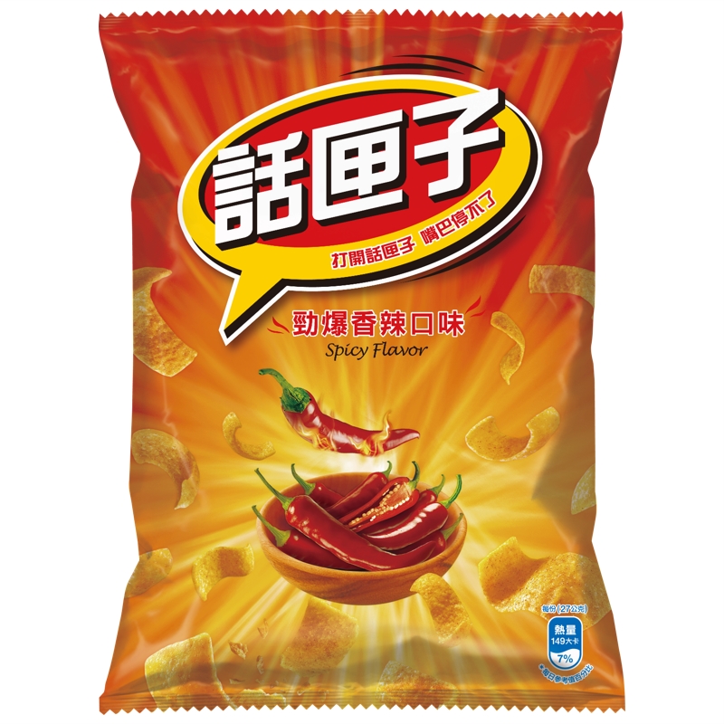 話匣子勁爆香辣口味玉米片135g, , large