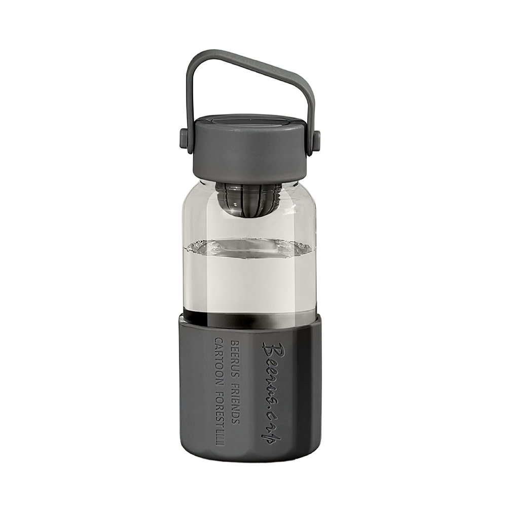 【上手家居】玻璃泡茶杯650ml-白色(泡茶水壺/茶水分離杯/茶水分離/泡茶瓶), , large