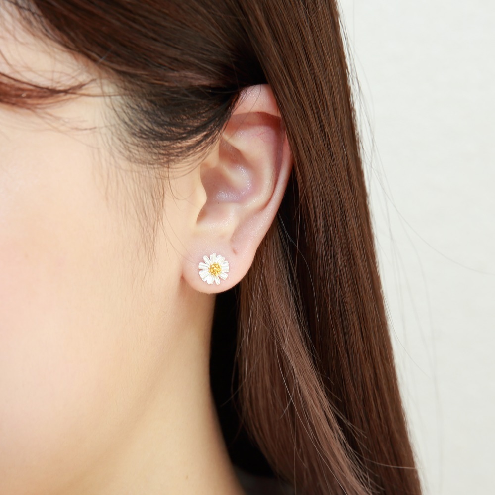 【Angel & Me】Daisy s925 sterling silver earrings birthday gift, , large