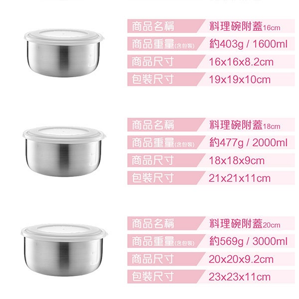 PERFECT 理想牌 極緻316不鏽鋼調理碗四入組 12+14+16+18cm-Leidea樂德兒, , large