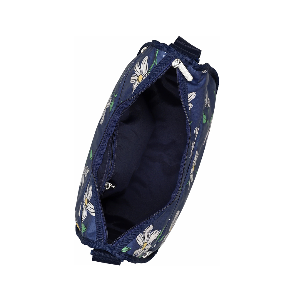 Lesportsac Classic Hobo 經典斜背包 側背包 旅用通勤包 送禮 禮物 推薦 女包(海軍藍花卉), , large