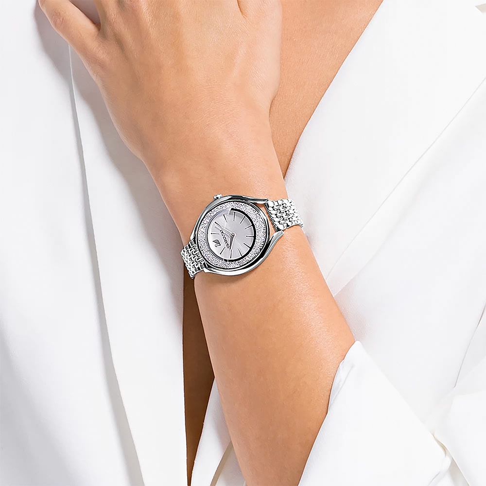 SWAROVSKI 施華洛世奇 Crystalline Aura 奢華水晶女錶 手錶-35.5mm(5519462), , large