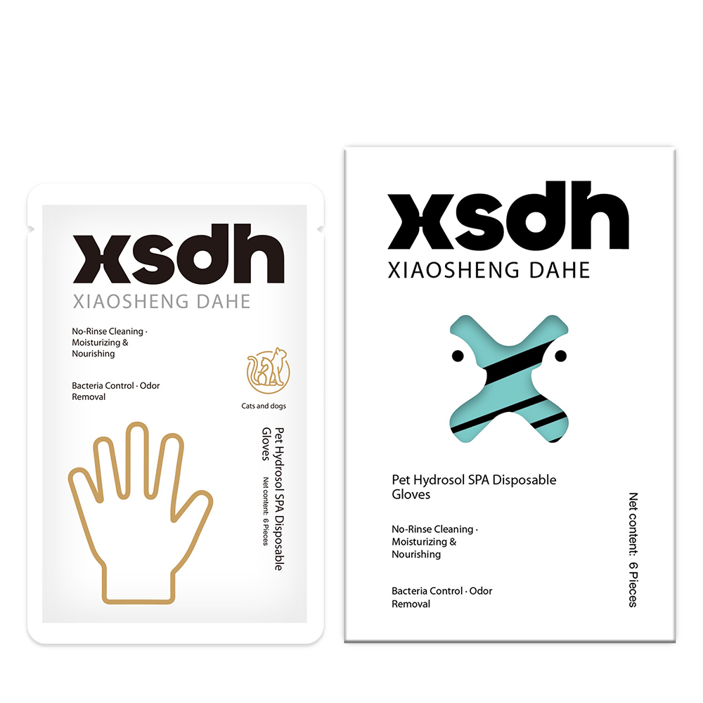 【禾統】 XSDH寵物抑菌純露SPA潔膚手套6支/盒, , large