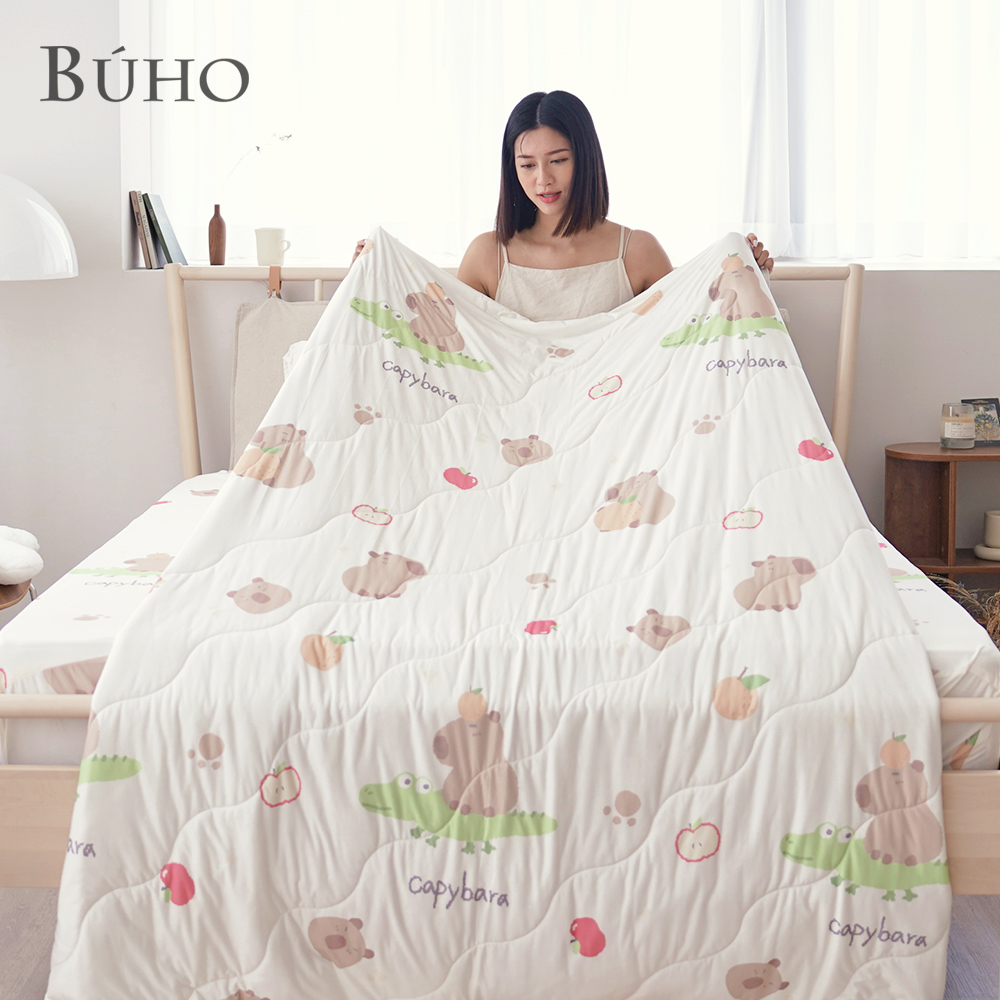 《BUHO布歐》零度冰眠紗｜涼感3.5尺單人床包枕套+涼被(180x200cm)三件組, , large