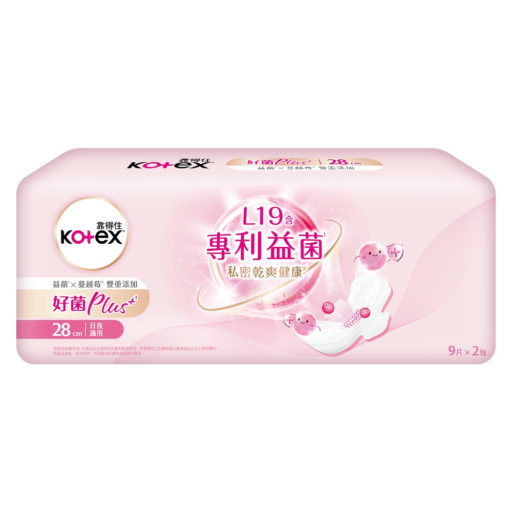 Kotex Probiotics 28cm 9X2, , large