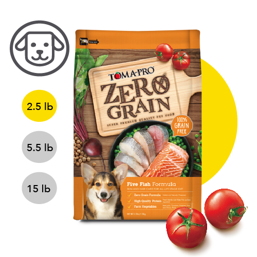 【優格】零穀 全齡犬飼料 五種魚2.5磅 晶亮護毛配方, , large