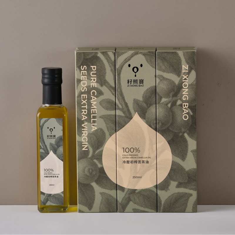 [籽熊寶茶油] 籽熊寶冷壓初榨苦茶油 250ml * 1入（新品）【籽熊寶茶油】籽熊寶冷壓初榨苦茶油 250ml/入(新品) 加贈  [籽熊寶茶油]全素 蕈菇堅果茶油養生湯 850g/包, , large