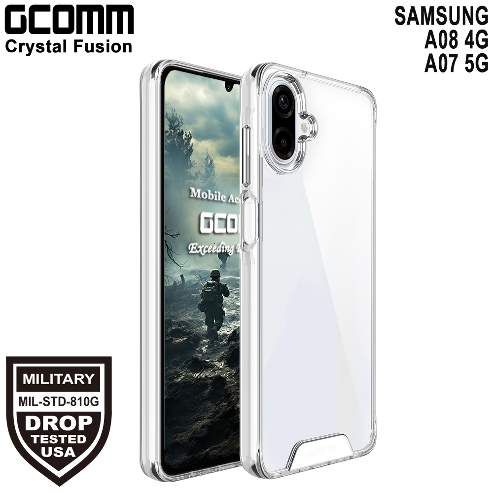 GCOMM 三星 A08 4G / A07 5G 晶透軍規防摔殼 Crystal Fusion, , large