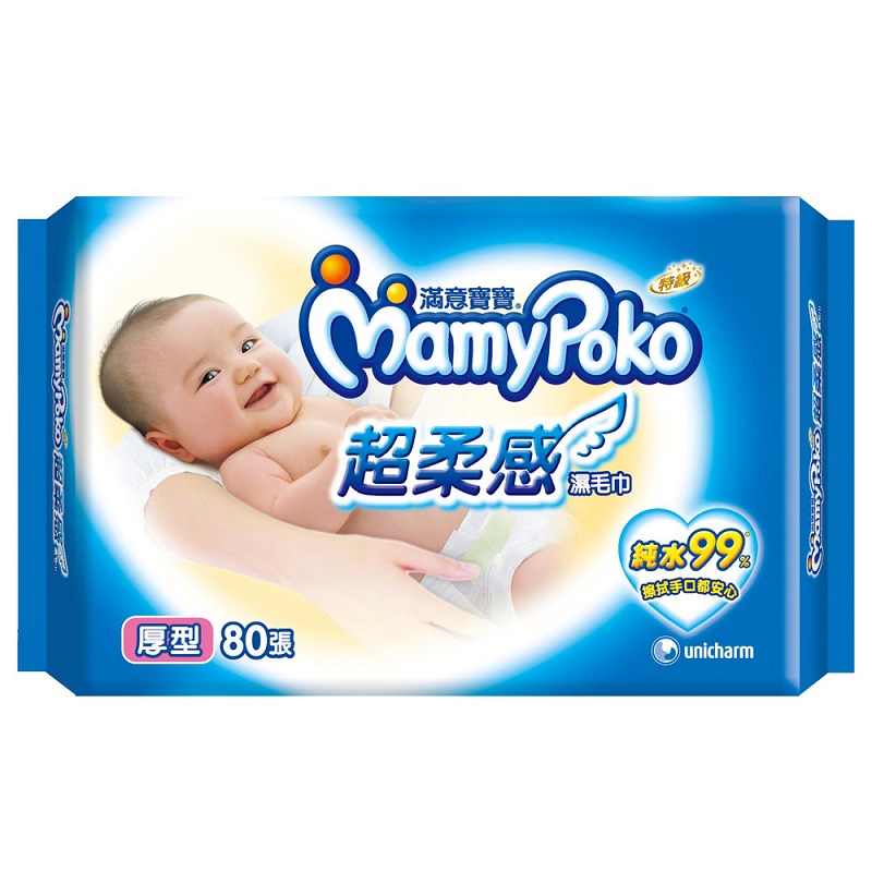 滿意寶寶濕毛巾棉柔厚型補充包, , large