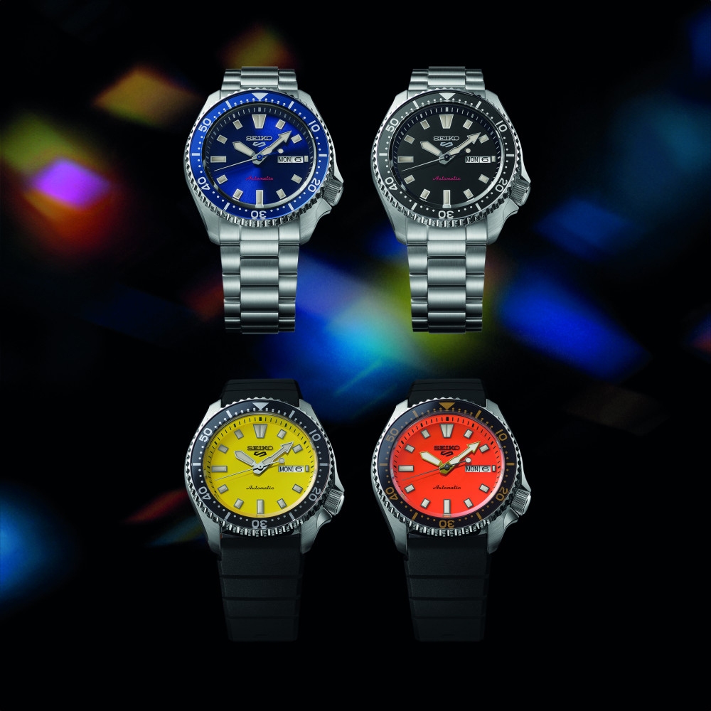 |預售|SEIKO 精工 5 Sports SKX 經典復刻機械錶-銀X藍 SRPL83K1/4R36-17K0B, , large