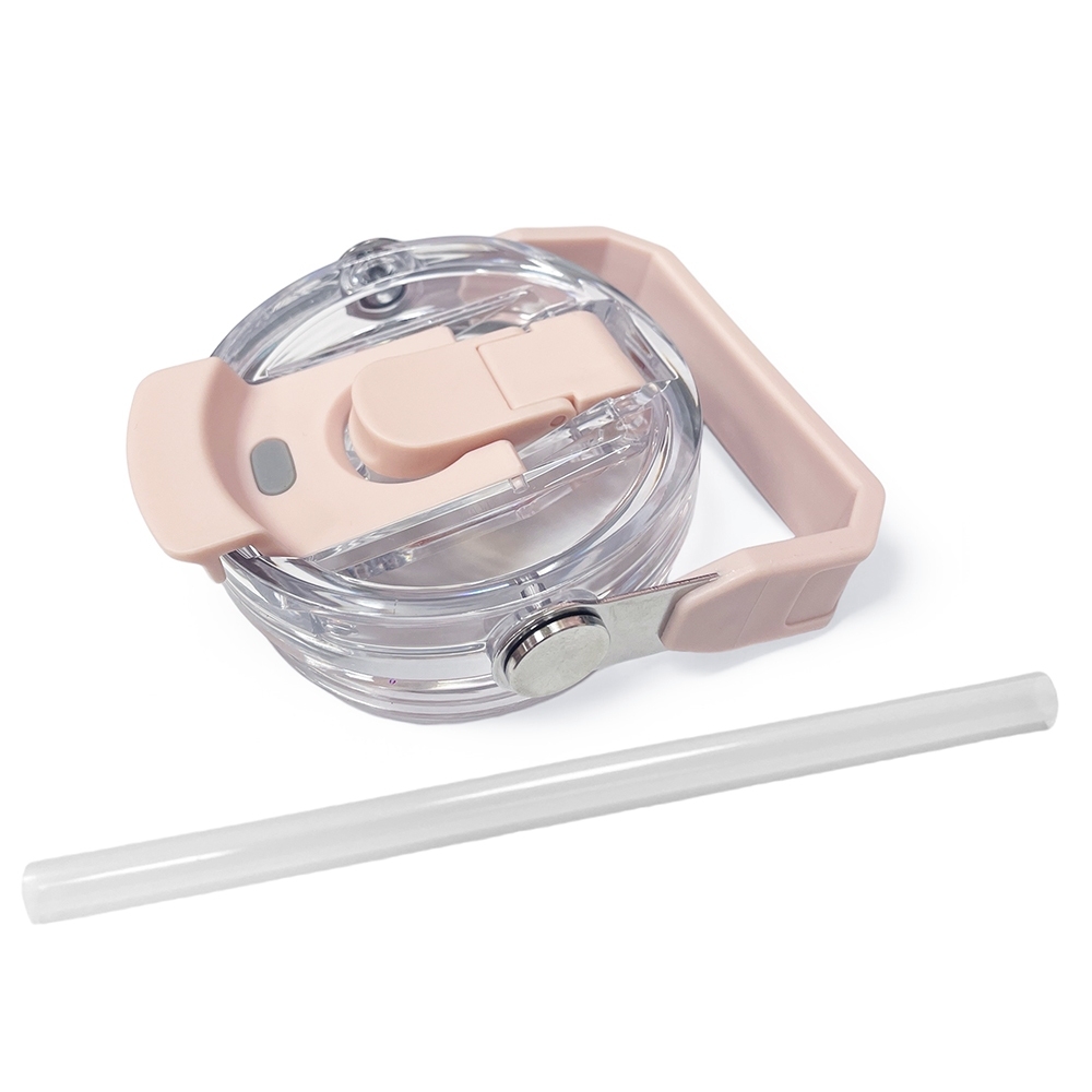 [e shoe store] (Accessories) Banjiajia ceramic double drink cup with lid with straw, gray lid, , large