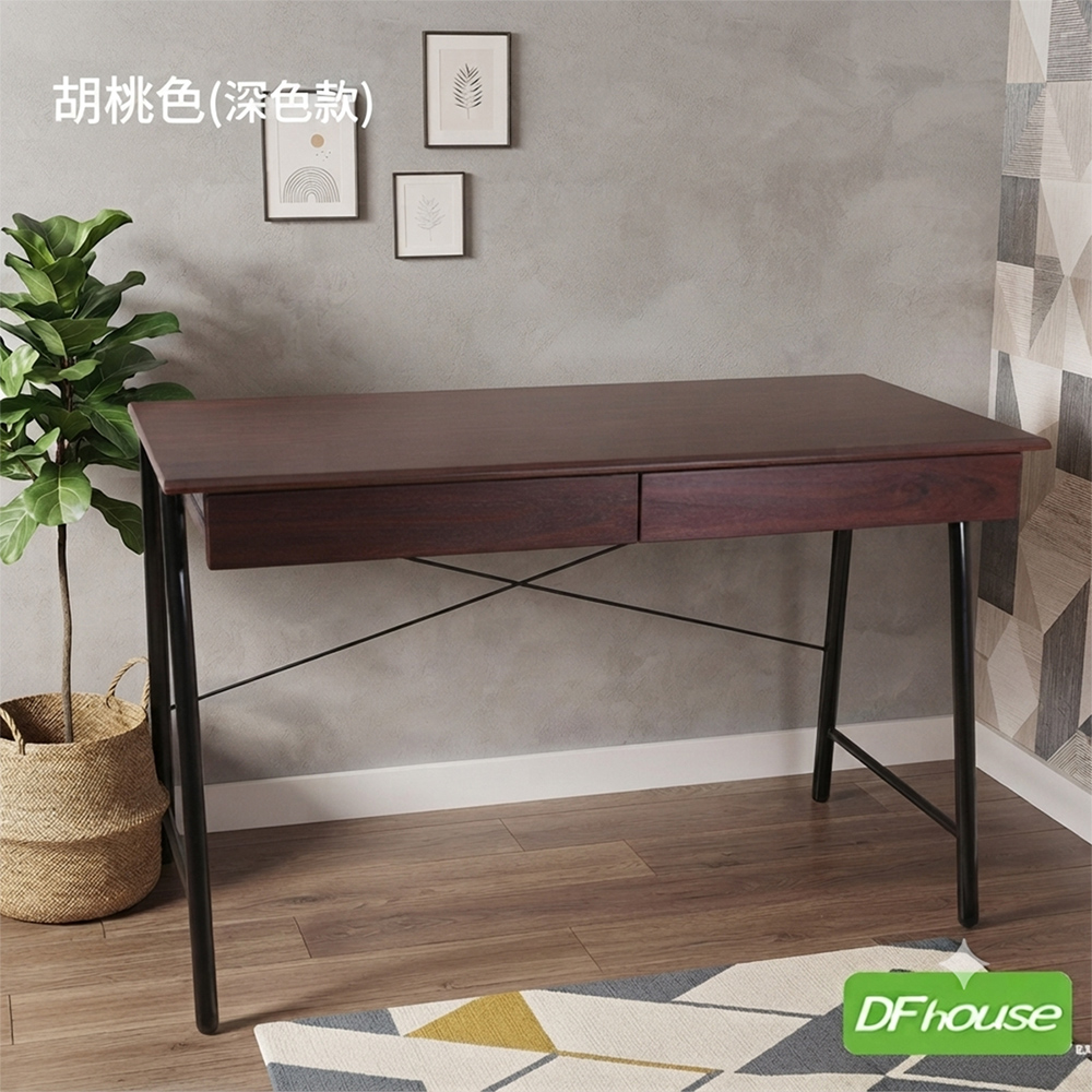 《DFhouse》羅浮宮R字附雙抽工作桌-2色, , large