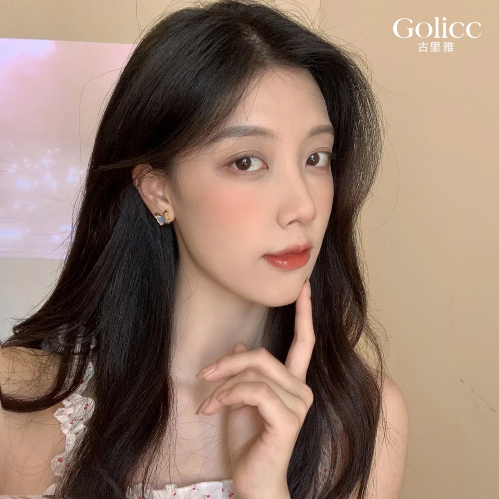 【Gulicc】古莉可 耳環 立體藍色蝴蝶耳環, , large
