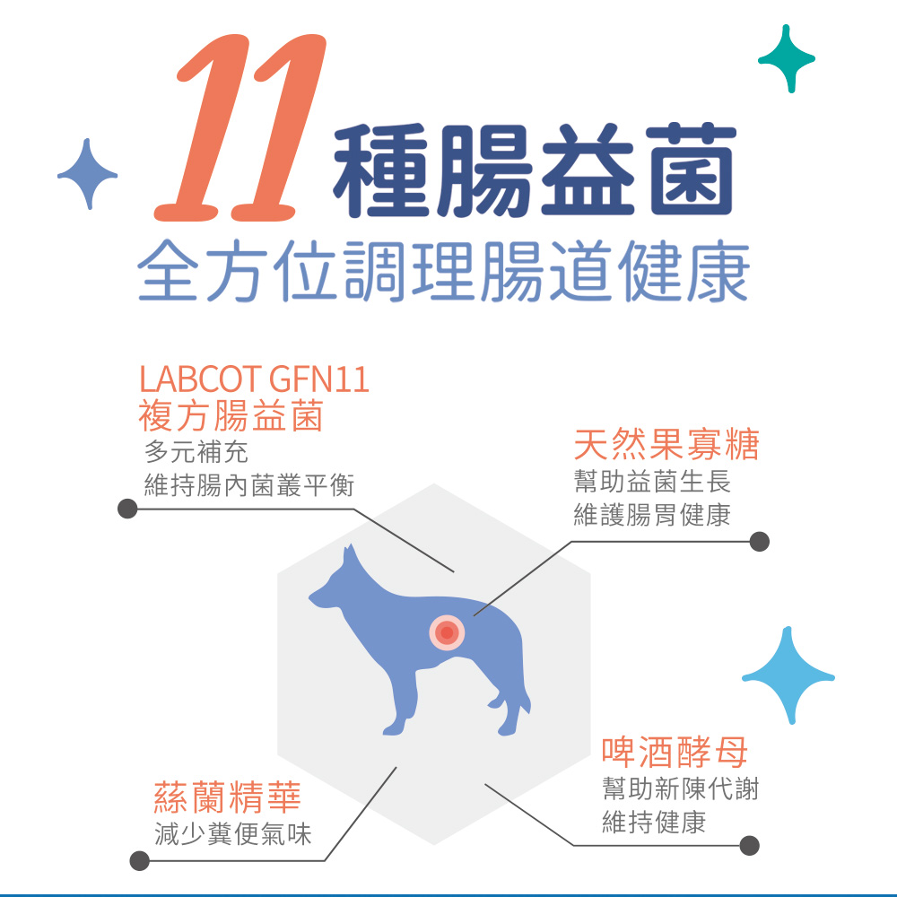 【IN-Plus】11合1綜合腸益菌 多元平衡配方280g/瓶(全齡犬/免疫力保健/狗益生菌/狗腸胃保健/寵物保健), , large