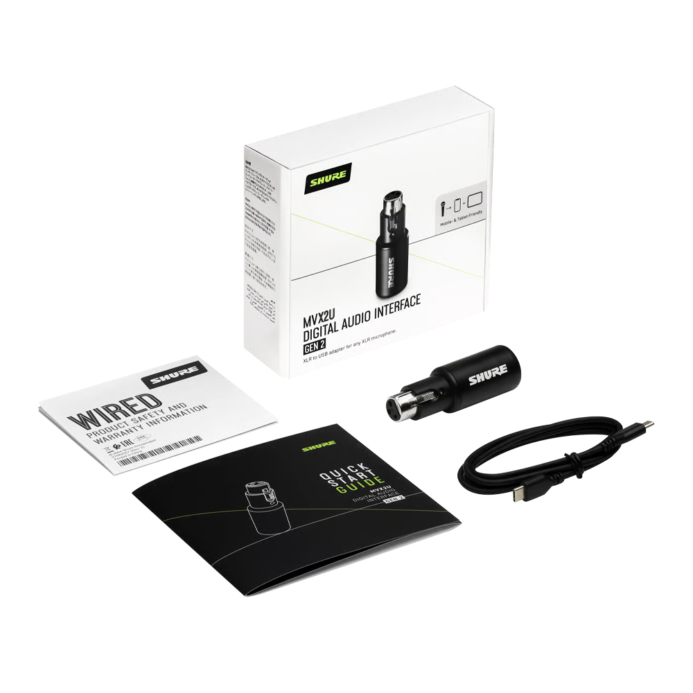 SHURE MVX2U Gen2 數位錄音介面【敦煌樂器】, , large
