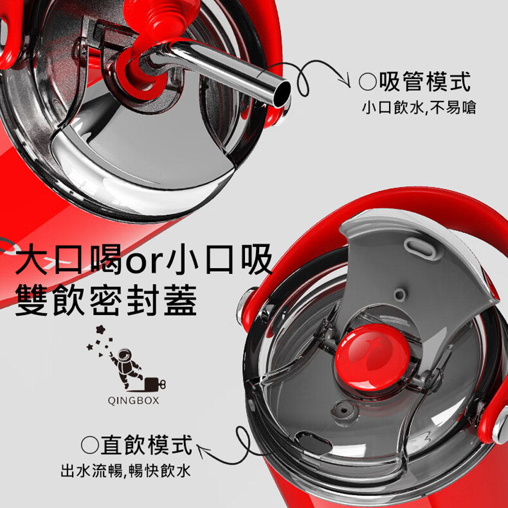 OTE歐堤 LQ 800ML Raincolor T2 316不銹鋼吸管保溫杯 保溫杯 隨行杯, , large